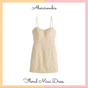 Abercrombie Yellow Floral Mini Dress (NWOT)